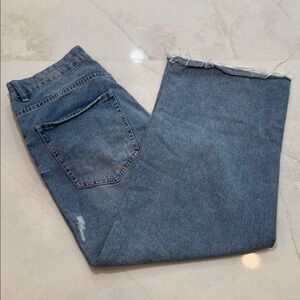 Cotton On Women's Wide-Leg Jeans in Medium Blue Denim